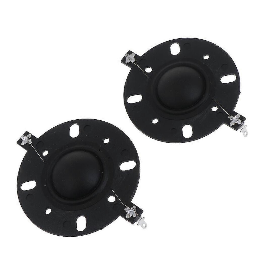 Kikidex (As Show, Transparent) 25.5Mm Voice Coil Horn Tweeter Silk Diaphragm Film Treble Round Frame Black