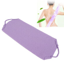 Rückenpeeling-Handschuh Tragbares Peeling-Wasch mitt mit Griffen, Lila