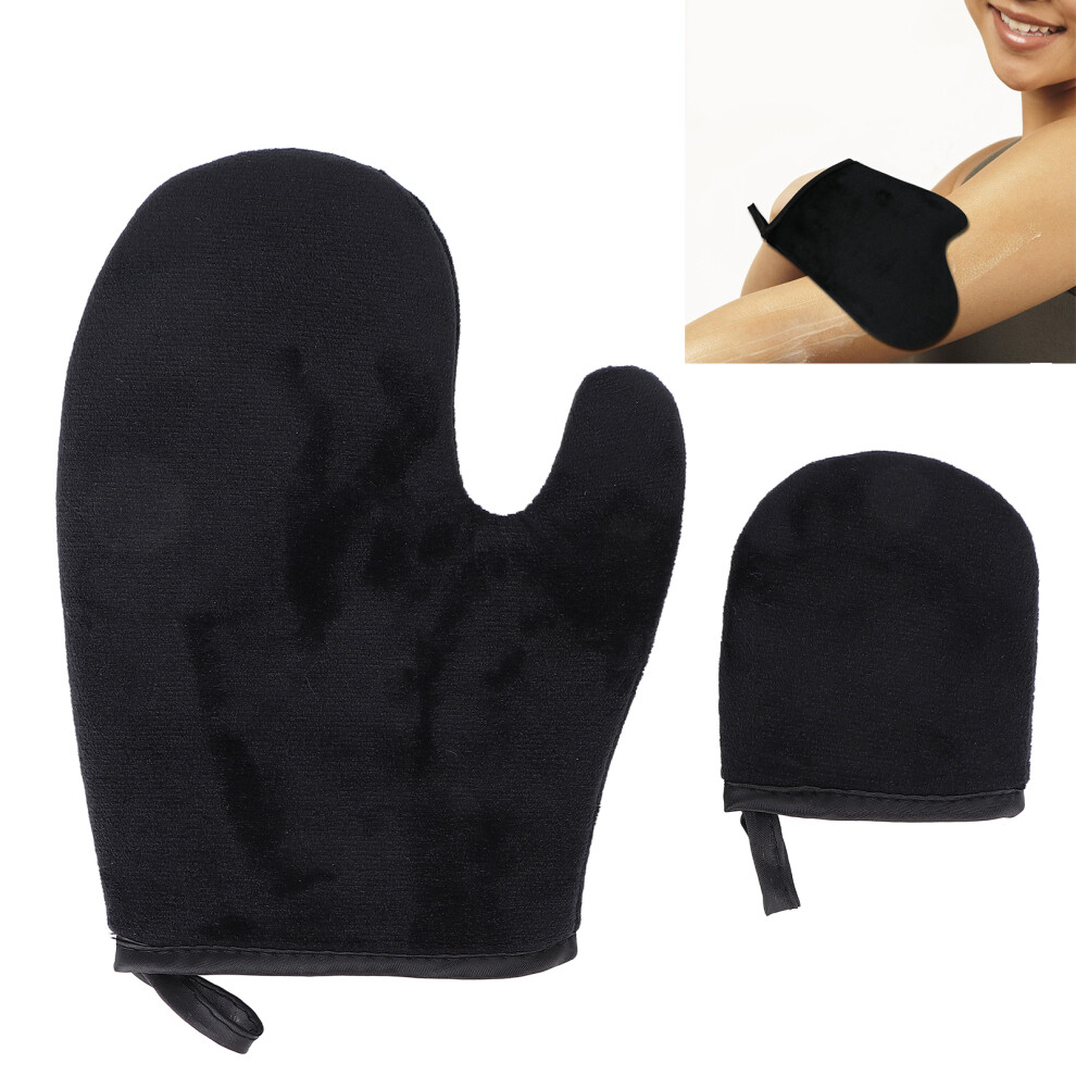 2pcs Reusable Self Tanning Mitt Set Sponge Applicator Lotion Mousse Kit