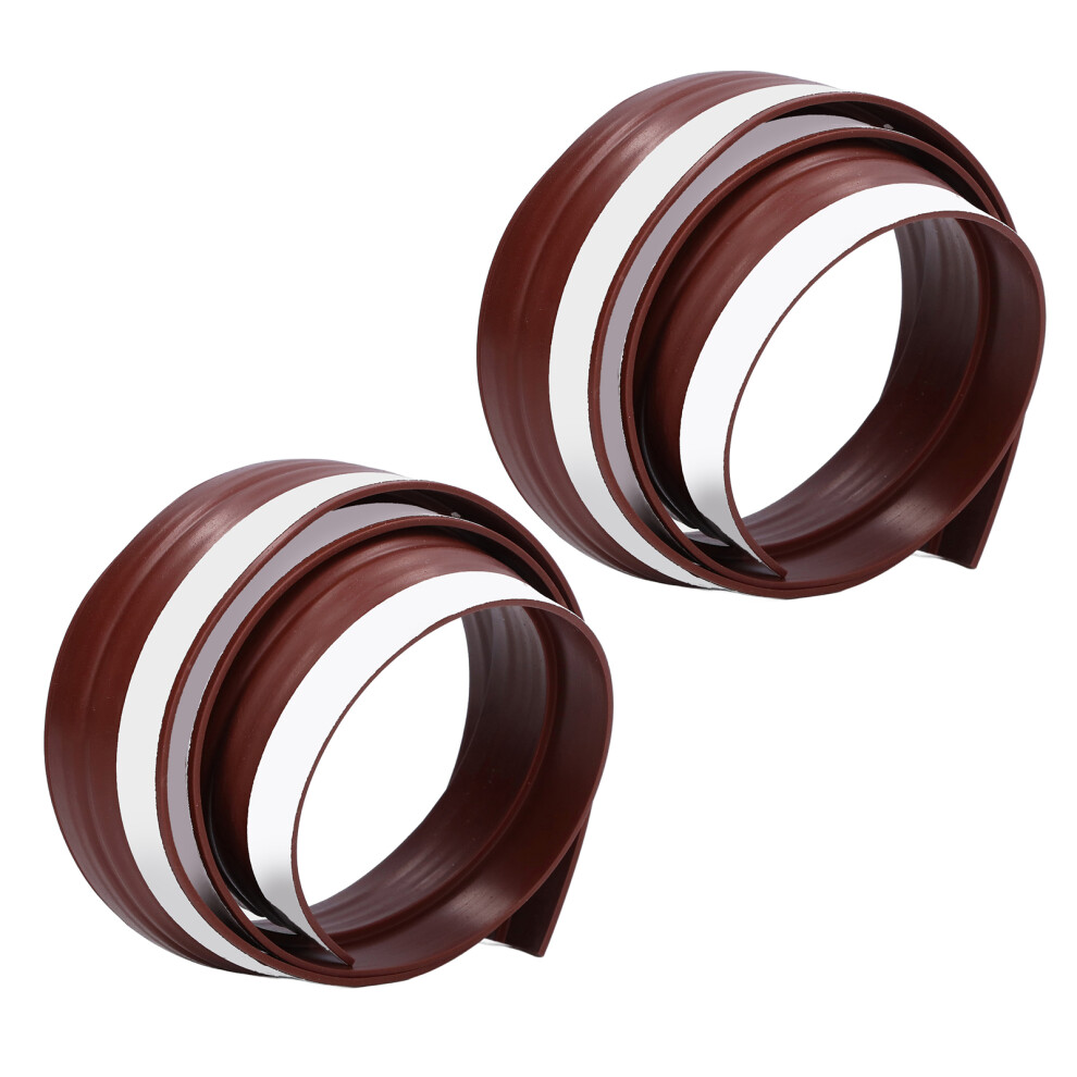 2Pcs Door Sealing Strip Self Adhesive TPE Under Seal Soundproof Bottom Weather Stripping