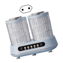 Tragbare Waschmaschine, Doppelbecher-Mini-Waschmaschine,-Blau