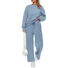Tweedelige herfstsweater voor dames en een-Lichtblauw XXL