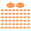 50st Golfbal Markers Transparant Plastic-Transparant OF 1