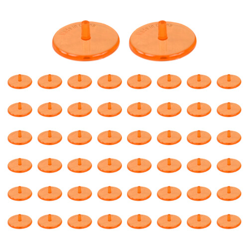 50st Golfbal Markers Transparant Plastic-Transparant OF