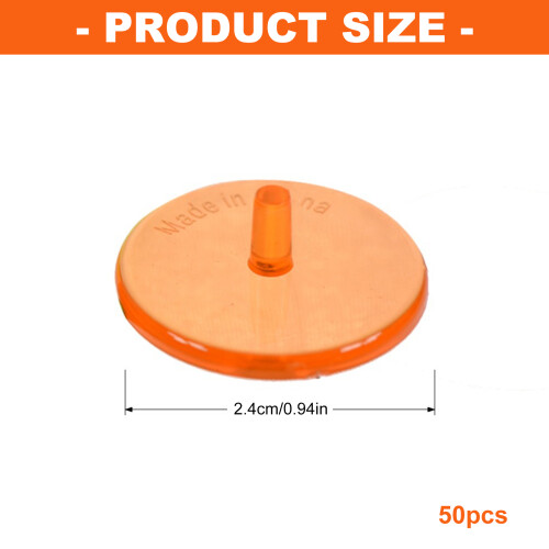 50lots lichtgewicht plastic-Transparant Blauw 2
