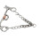 Durable 120MM Stainless Pelham Bit with Copper Roller and Chain Decor 7