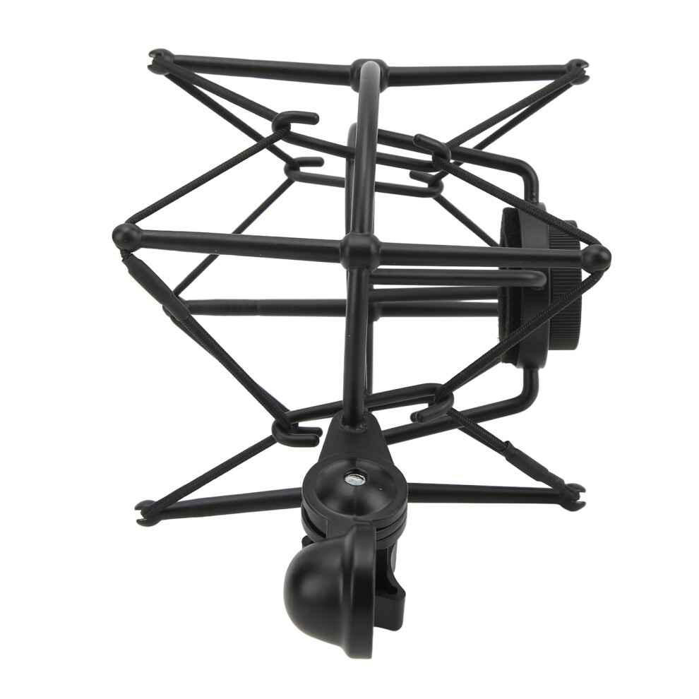 Metal Microphone Shock Mount Clip For Studio, Live & Recording Black 7901357804644