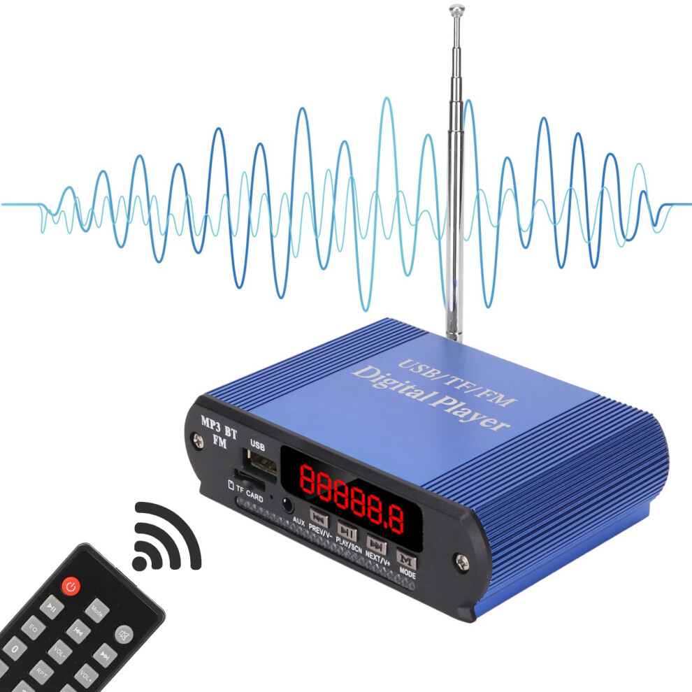 3 In 1 Power Amplifier Mp3 Player Tooth Radio 40W, Blue 7901357805399