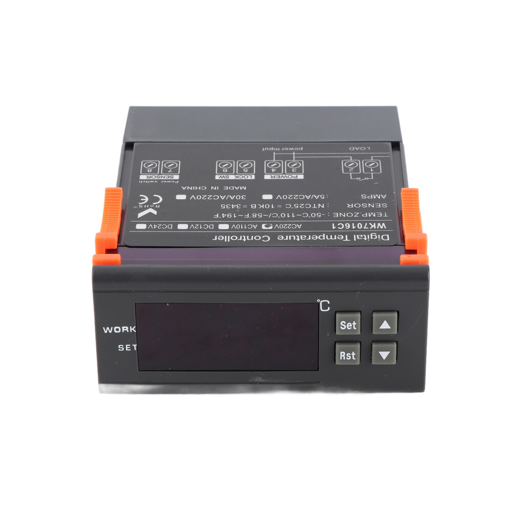 Digital Temperature Controller 5A with Data Lock Support Heating & Cooling