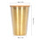 500ML Edelstahl-Bierkrug mit Bambusdeckel, Gold 12