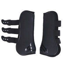 2 pièces guêtres de cheval en néoprène PU noir taille XL protégeant les tendons
