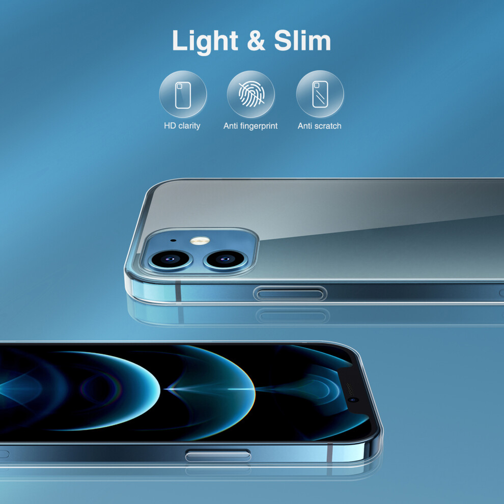 Ultra Thin 1.5Mm Clear Tpu Phone Case For Iphone 12 6.1" Anti-Yellowing 6951357808174