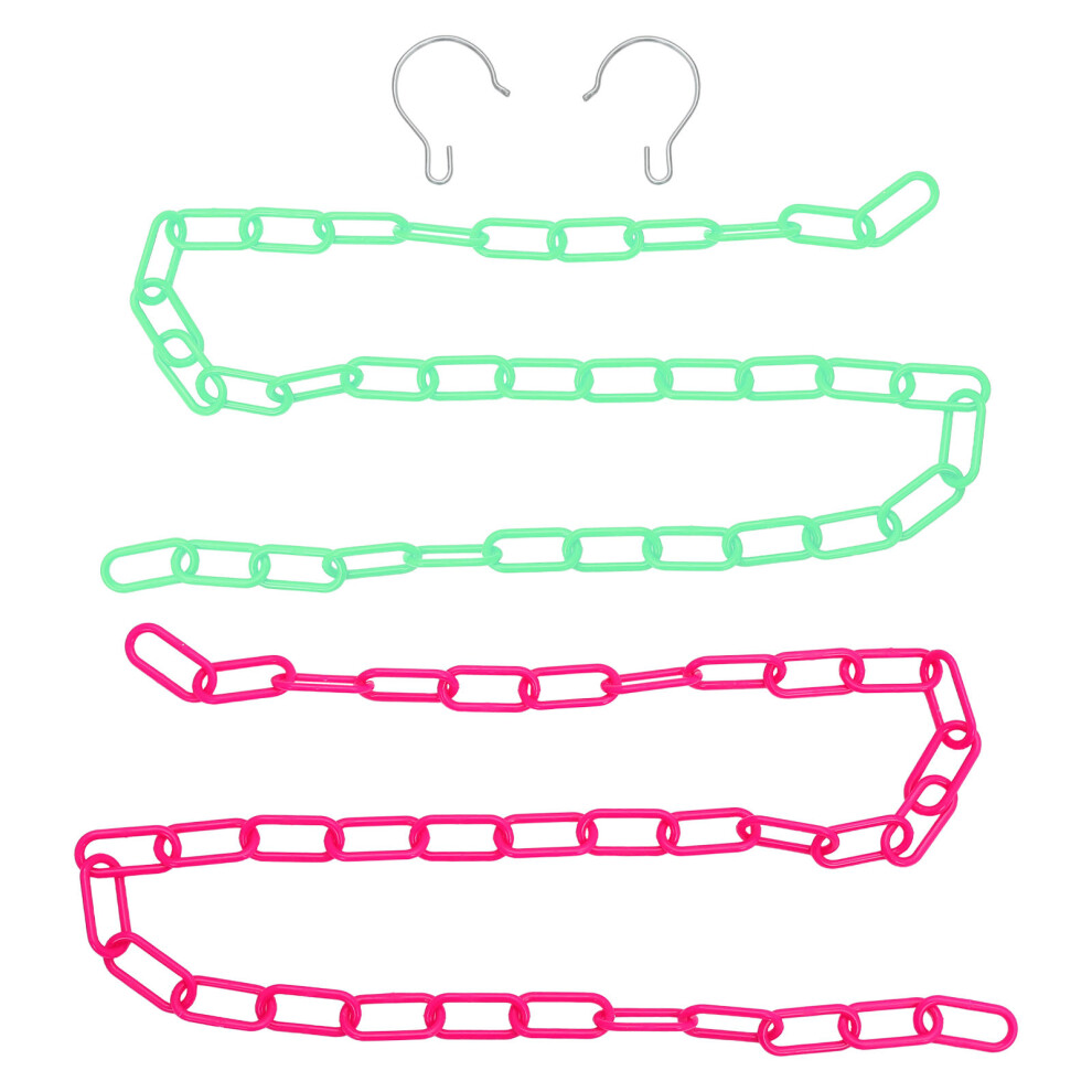 Waxiayu Plastic Hanging Chain Safety Hanger (2Pcs) - Random Color 3433704192493