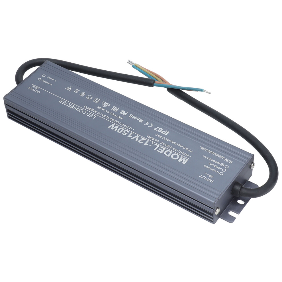 IP67 Waterproof LED Power Supply 150W 12V 224x57x24mm-image-OPC-PMQHJYC-NEW