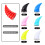 2 pezzi di corna da diavolo per casco, 7x4cm, Colore: Bianco 1