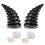 2 pezzi di corna da diavolo per casco, 7x4cm, Colore: Bianco 2