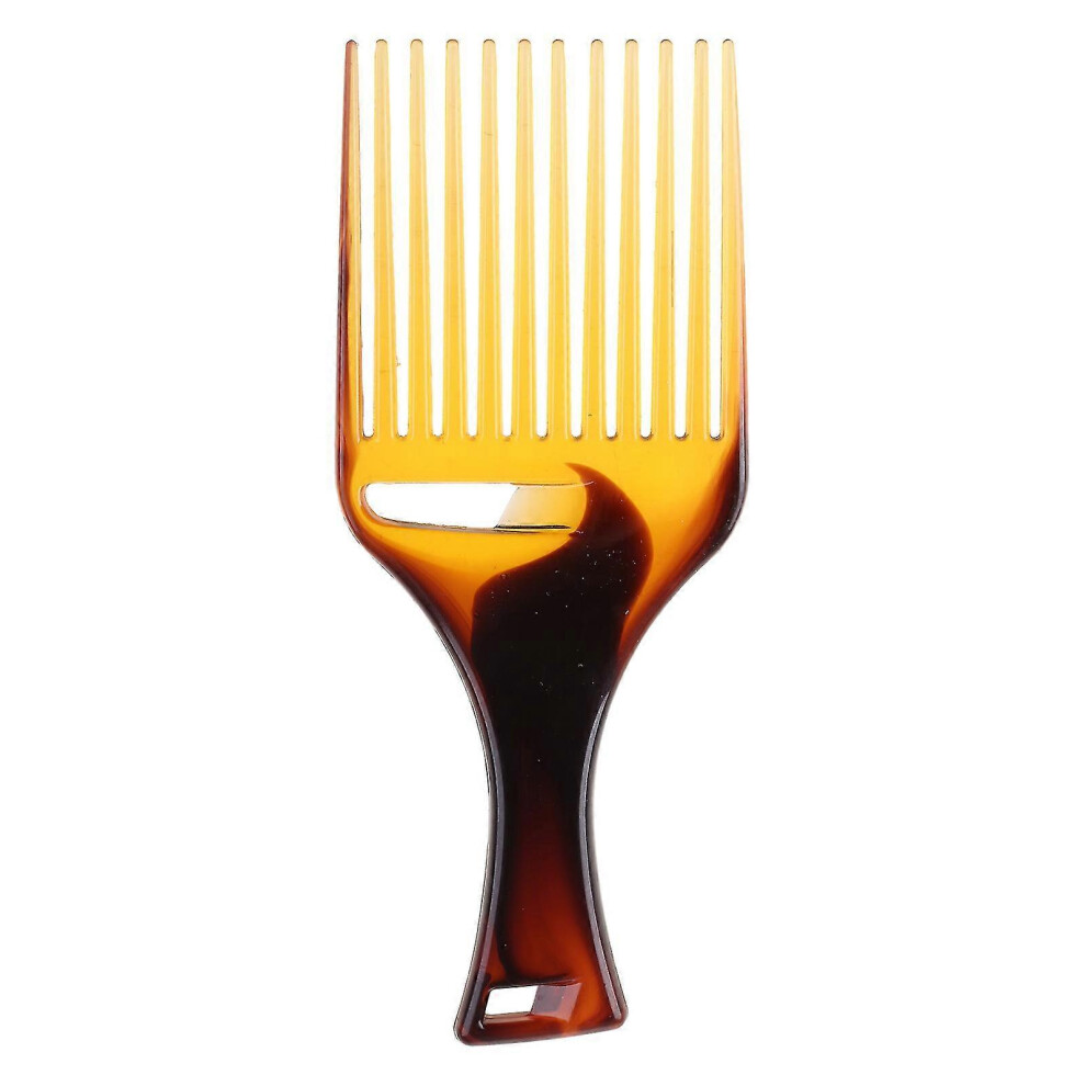 Kikidex (As Show, One Size) Afro Hair Pick Comb Smooth Fork Combs Lightweight Plastic African Styling Tool For Men And Women