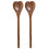 Honey Spoon Heart Shaped Light Brown 2pcs 1