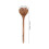 Honey Spoon Heart Shaped Light Brown 2pcs 3