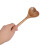 Honey Spoon Heart Shaped Light Brown 2pcs 9