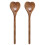 Honey Spoon Heart Shaped Light Brown 2pcs 10