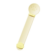Cat Wet Treat Dispenser Spoon Portable Sliding, Lickable Snack Scoop, Cat Bar Squeezer Feeder, Puree And Bisque, Yellow
