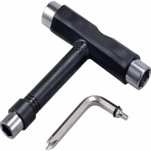 (As show, One size) All-in-one Skateboard Tool, Portable Multifunction Skate Tool