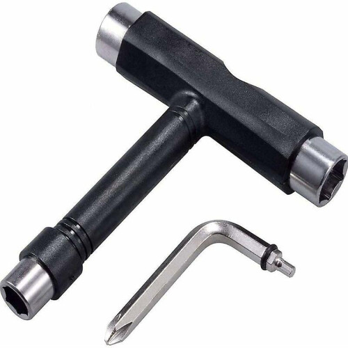 (As show, One size) All-in-one Skateboard Tool, Portable Multifunction Skate Tool