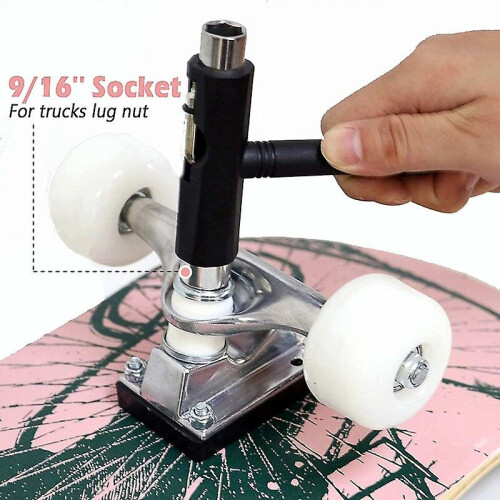 (As show, One size) All-in-one Skateboard Tool, Portable Multifunction Skate Tool 2