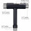 (As show, One size) All-in-one Skateboard Tool, Portable Multifunction Skate Tool 2