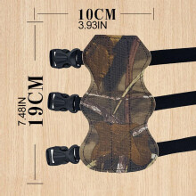 Camouflage Archery Arm Guard Adjustable PU Forearm Protector 19*10cm