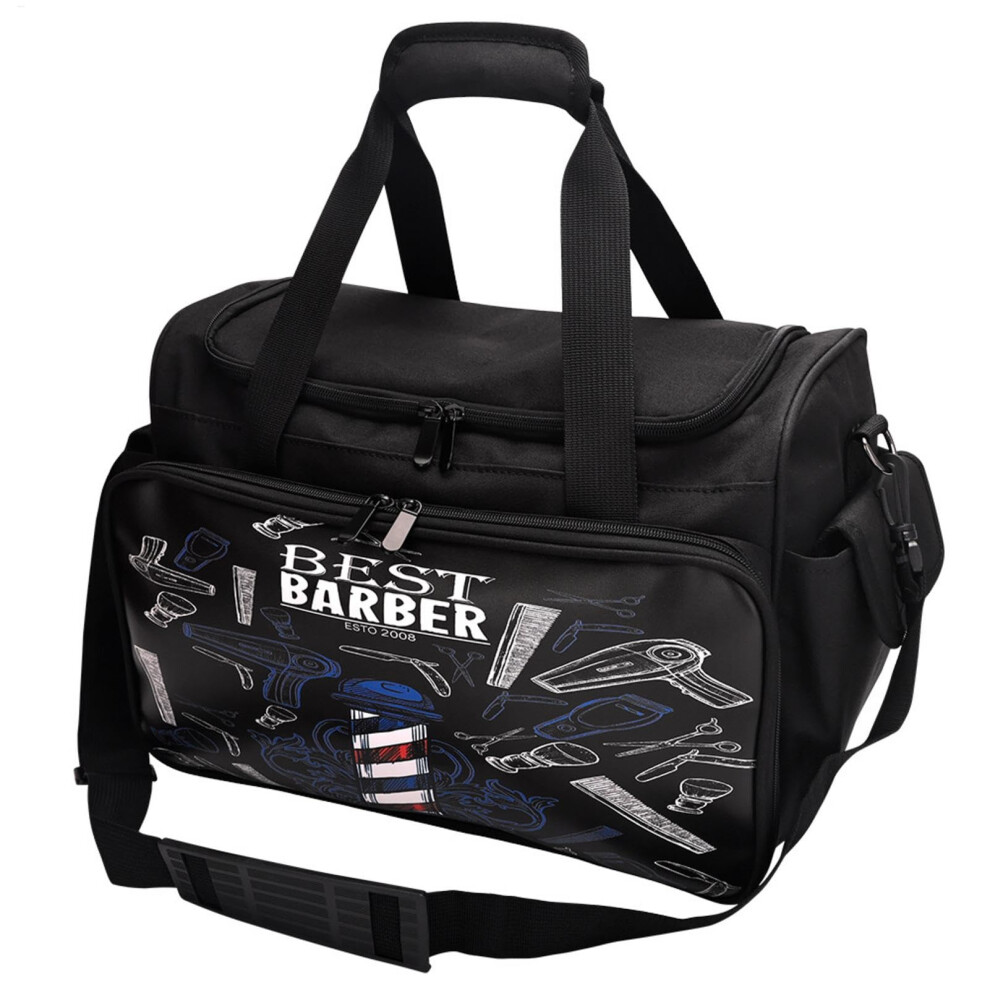 Hairdressing Tool Bag Multifunctional Salon Organizer Large Capacity For Hair Dryer Brushes And Cosmetics Black 9339159981528
