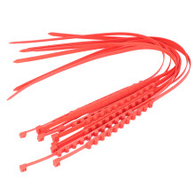 10 Stück Anti-Rutsch-Schneeketten, 20x910mm, Orange, ABS+TPU