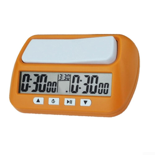 3-In-1 Multipurpose Portable Professional Chess Clock Digital Timer, Tournament-Ready 2-Player Clock, Digital Display (B)