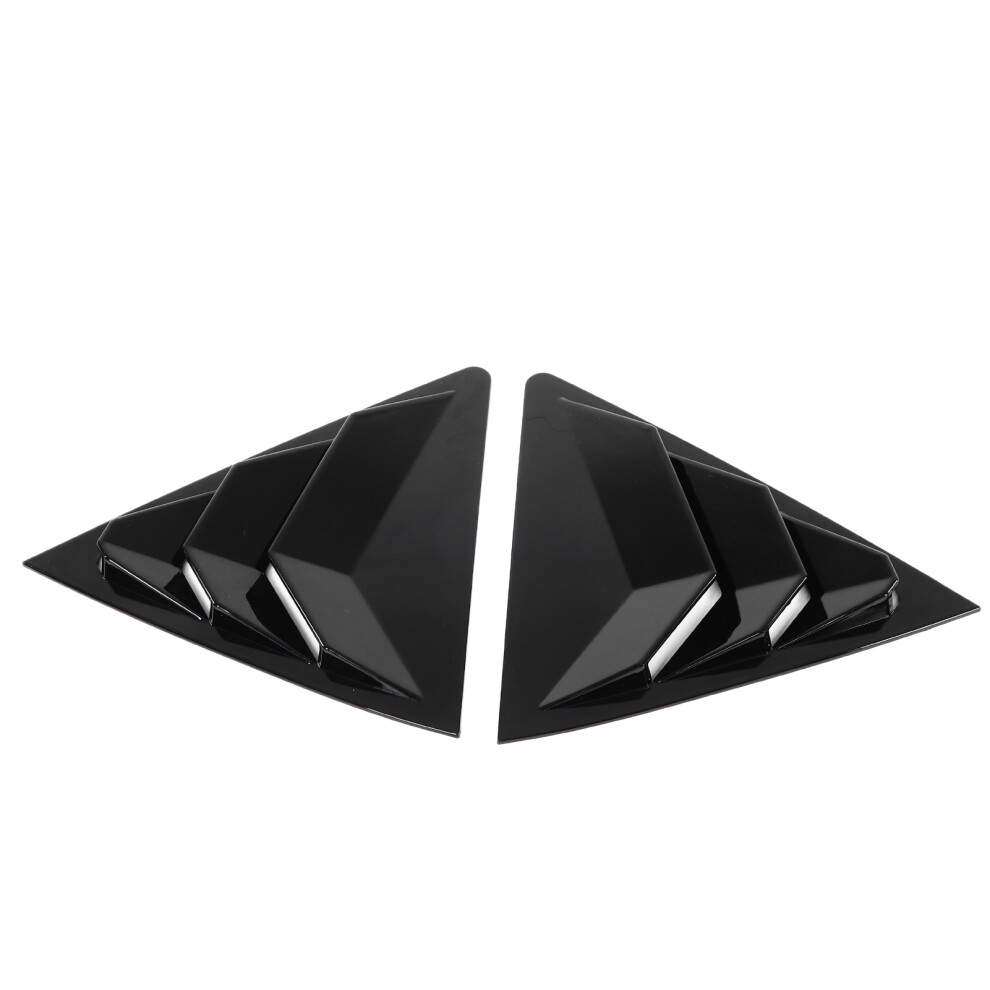 Gloss Rear Side Window Louvers For Corolla 2014Â2018 2Pcs Black 5021357811779