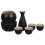 1 Set Ceramic Japanese Sake And Cups With Warmer 1