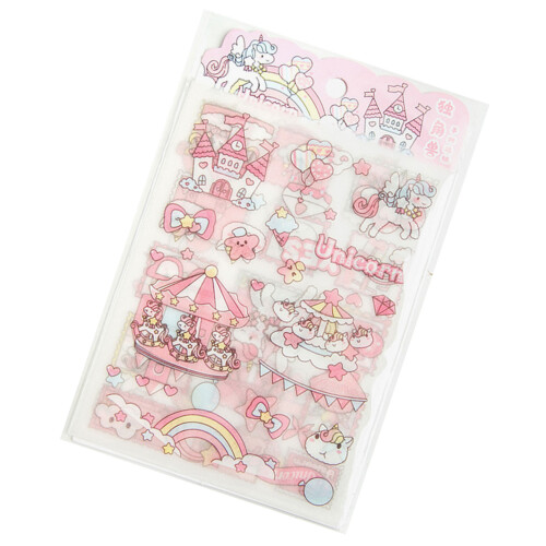 Glittering PET Sticker Matte Finish Decorative Sticker For-4