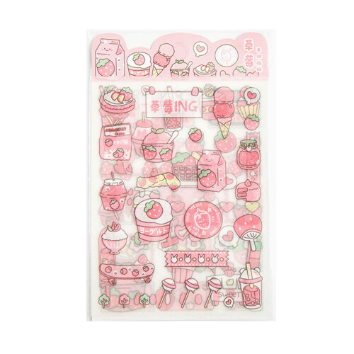 Matte Finish Scrapbooking Sticker Removable Adhesive PET-5