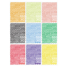 Alphanumeric Sticker PVC Letter Number Sticker For Journal-3