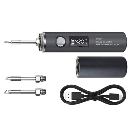 Portable USB Soldering Iron 5Level Adjustable-1400mAh