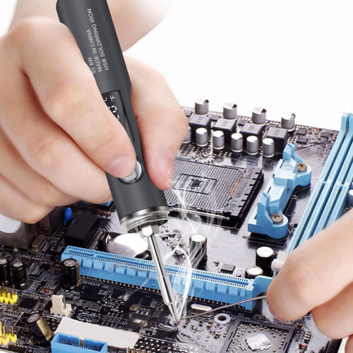 Miniature DC3.7V 8-10W USB Soldering Iron Tool USB Type-850mAh 2