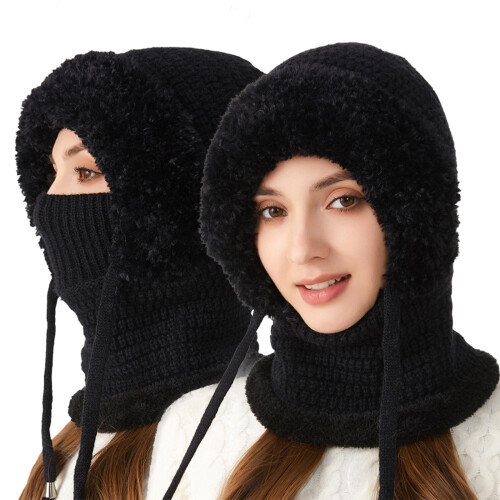 Multifunctional Knitted Hat – Winter Windproof Warm Hat-Black