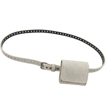 Soft Adjustable Skinny Waist Strap with Large-light khaki