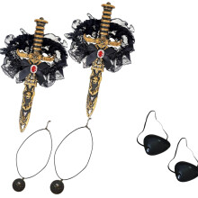 Premium Pirate Costume Set Comfortable Lightweight Stage-H