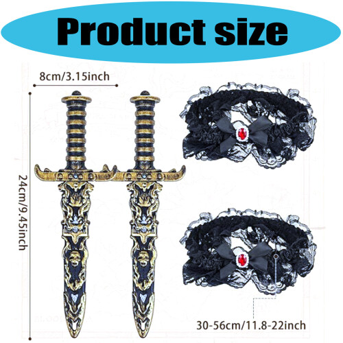 Premium Pirate Costume Set Comfortable Lightweight Stage-H 2