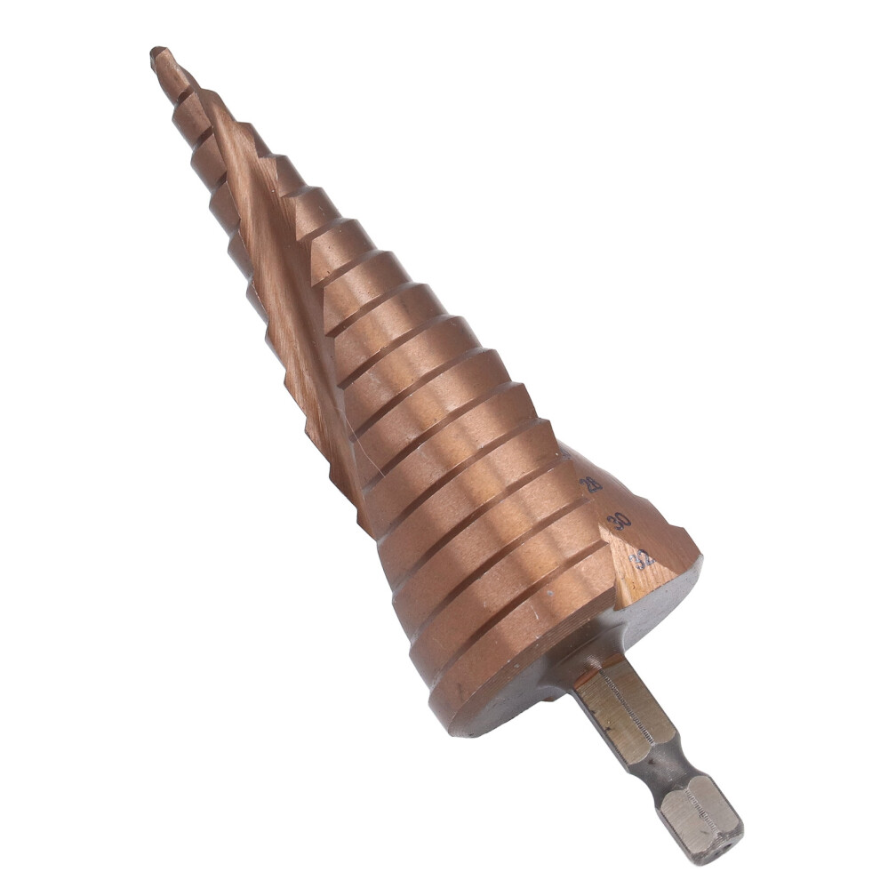 Durable Cobalt Hss Step Drill Bit 2 Spiral Grooves For Metal 4-32Mm M35 4311357814902