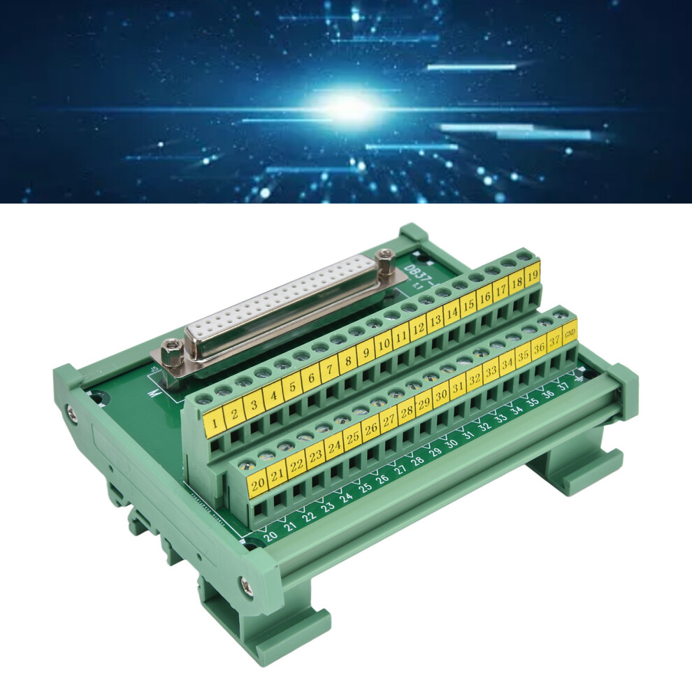 Db37-M7 Pcb Breakout Module: 60V Dc 0.8A Pin 14Â26Awg Terminal Block 7891357814975