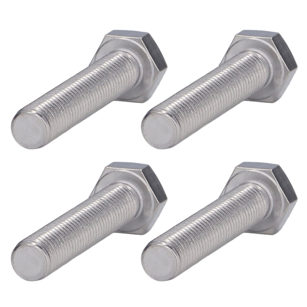 20Pcs M10x50 A2 Stainless Steel Hex Bolts, Din 933, Fully Threaded 4961357815715