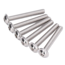 50 Stück Edelstahl Flansch-Schrauben mit Buttonkopf M3-M8 Set