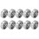 10 pezzi cuscinetti in miniatura 1018 8x22x7mm argento 2